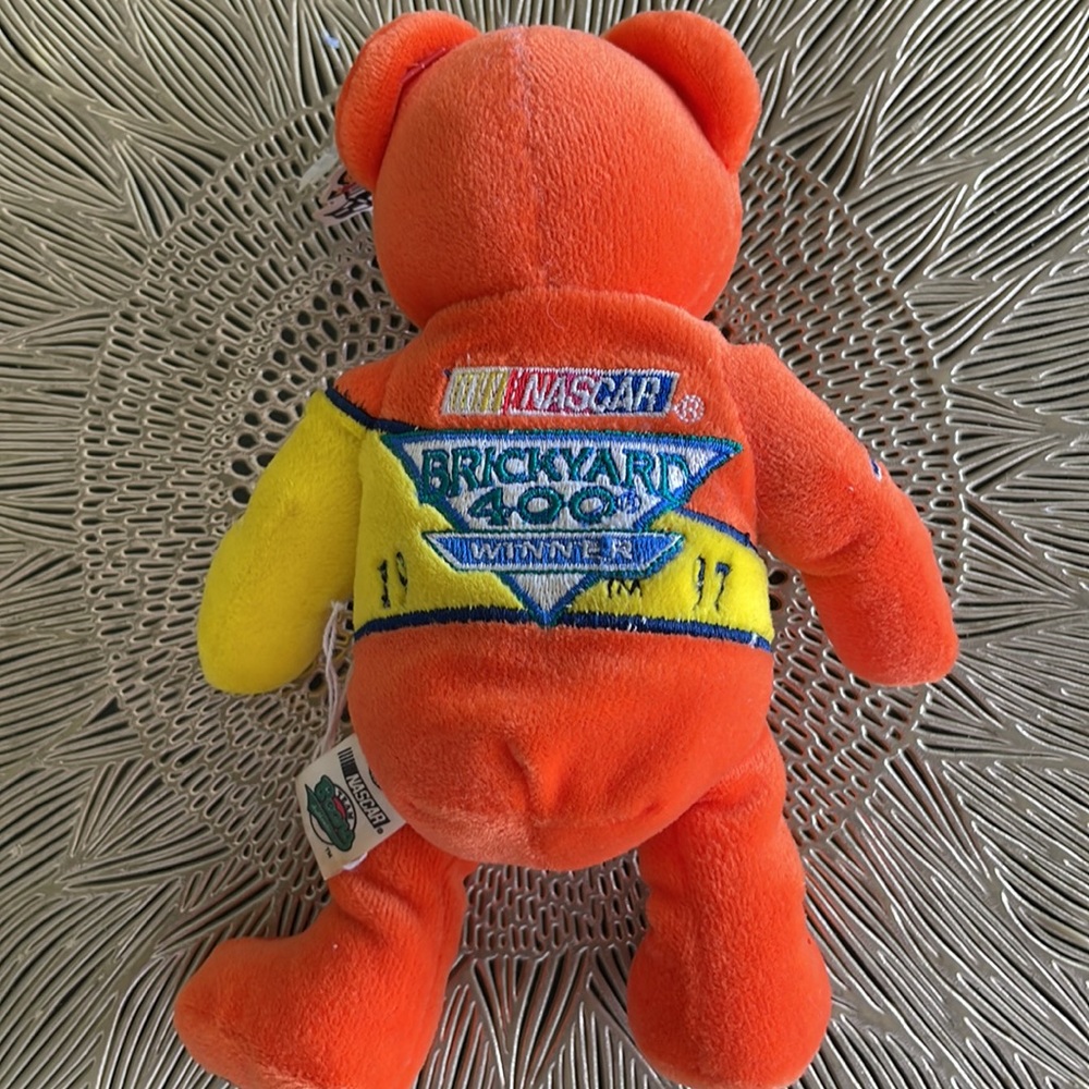 1997 Nascar Ricky Rudd Team Speed Bears, Authentic Beanie Bear with tags - Picture 6 of 8